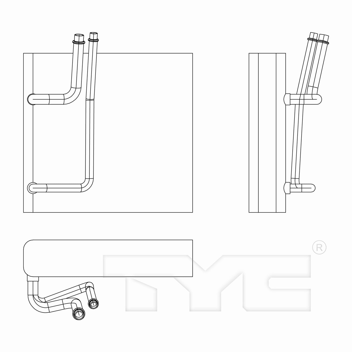TYC A/C Evaporator Core 97234