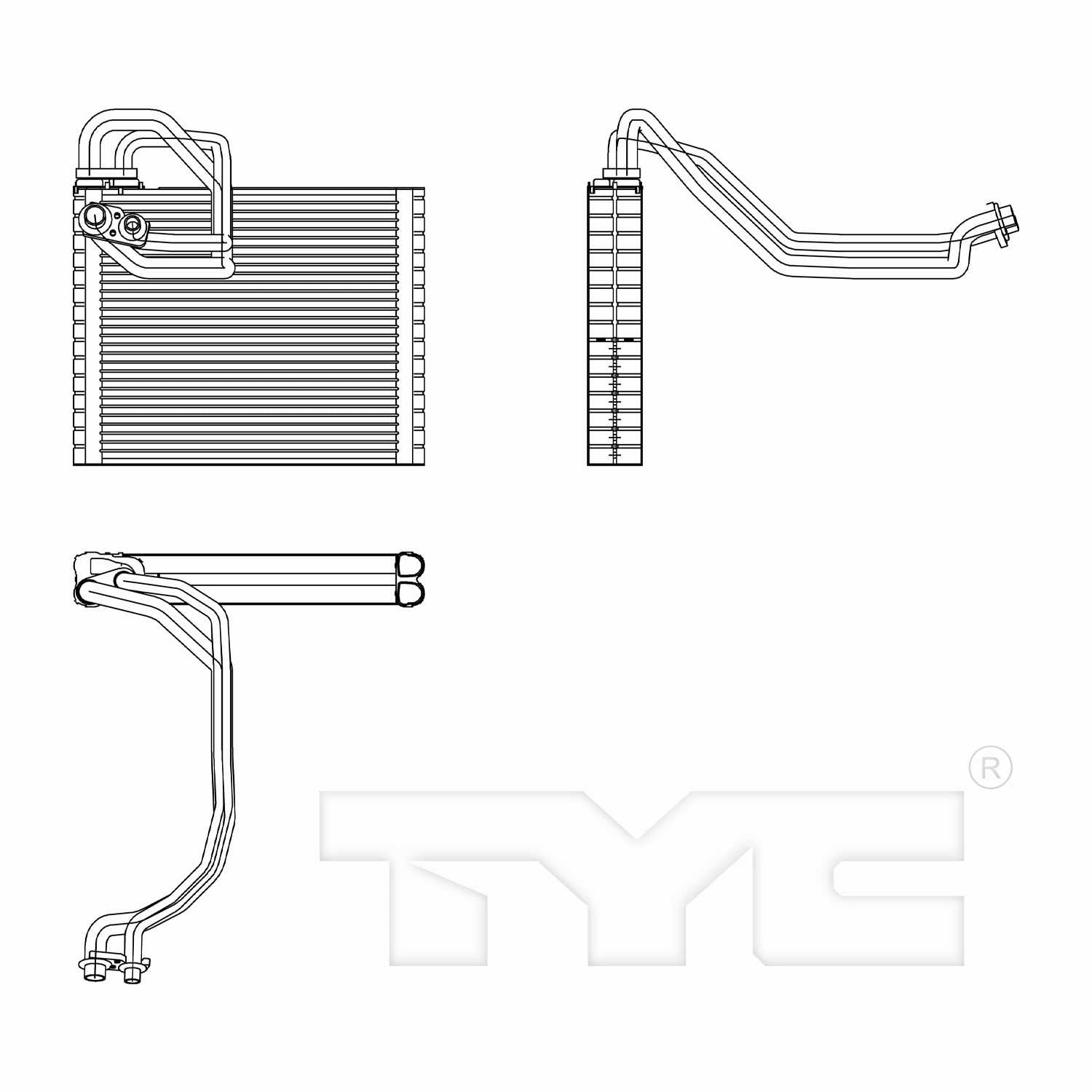 TYC A/C Evaporator Core 97241