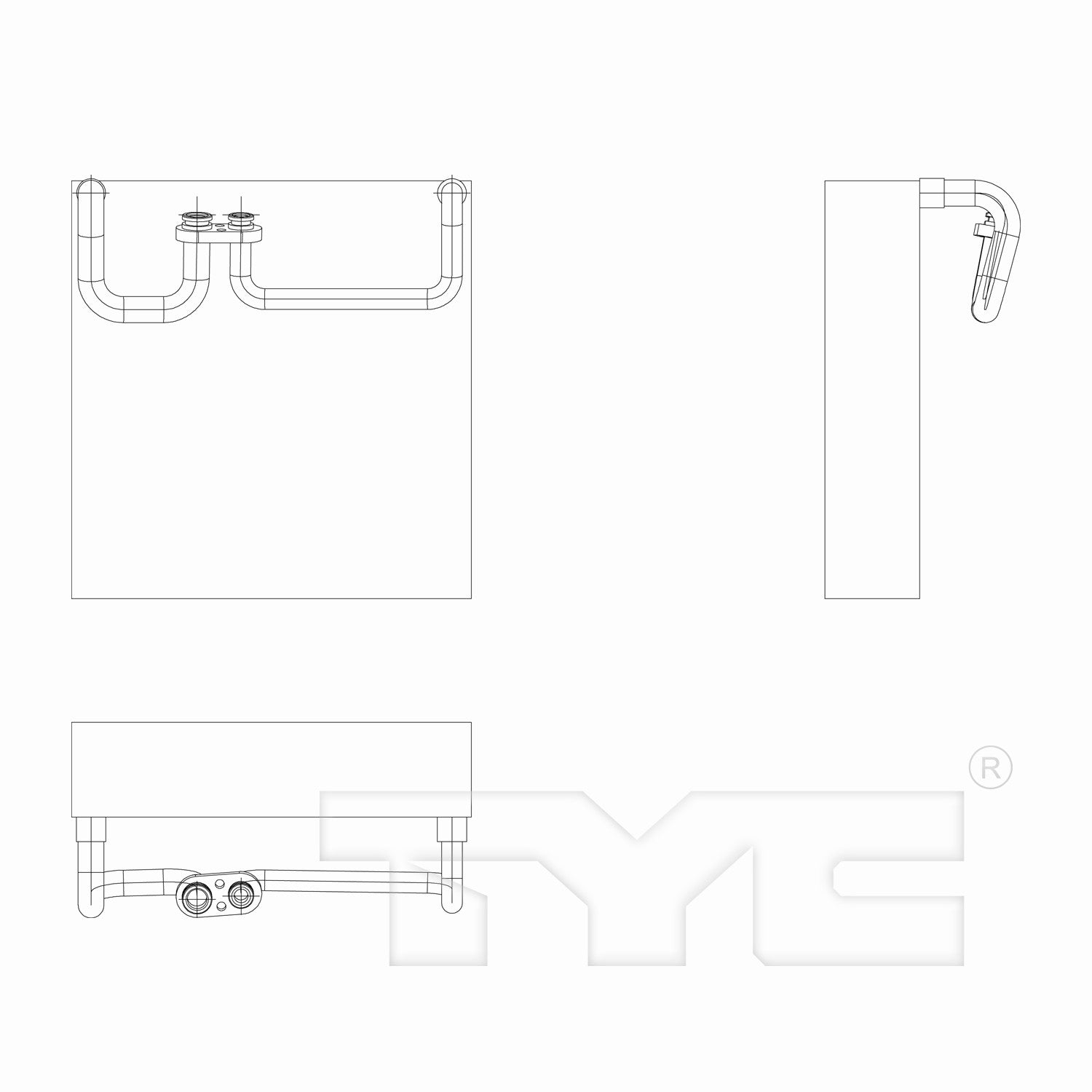 TYC A/C Evaporator Core 97243