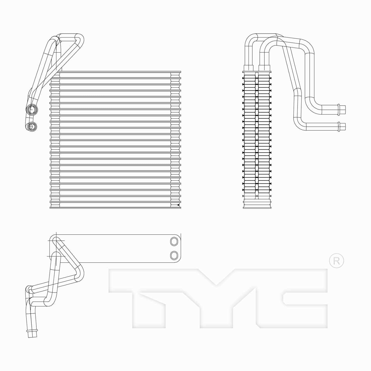 TYC A/C Evaporator Core 97248