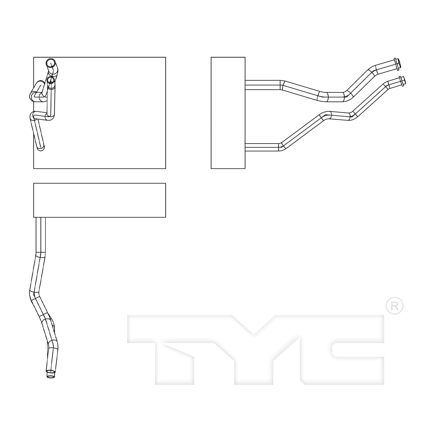 TYC A/C Evaporator Core 97266