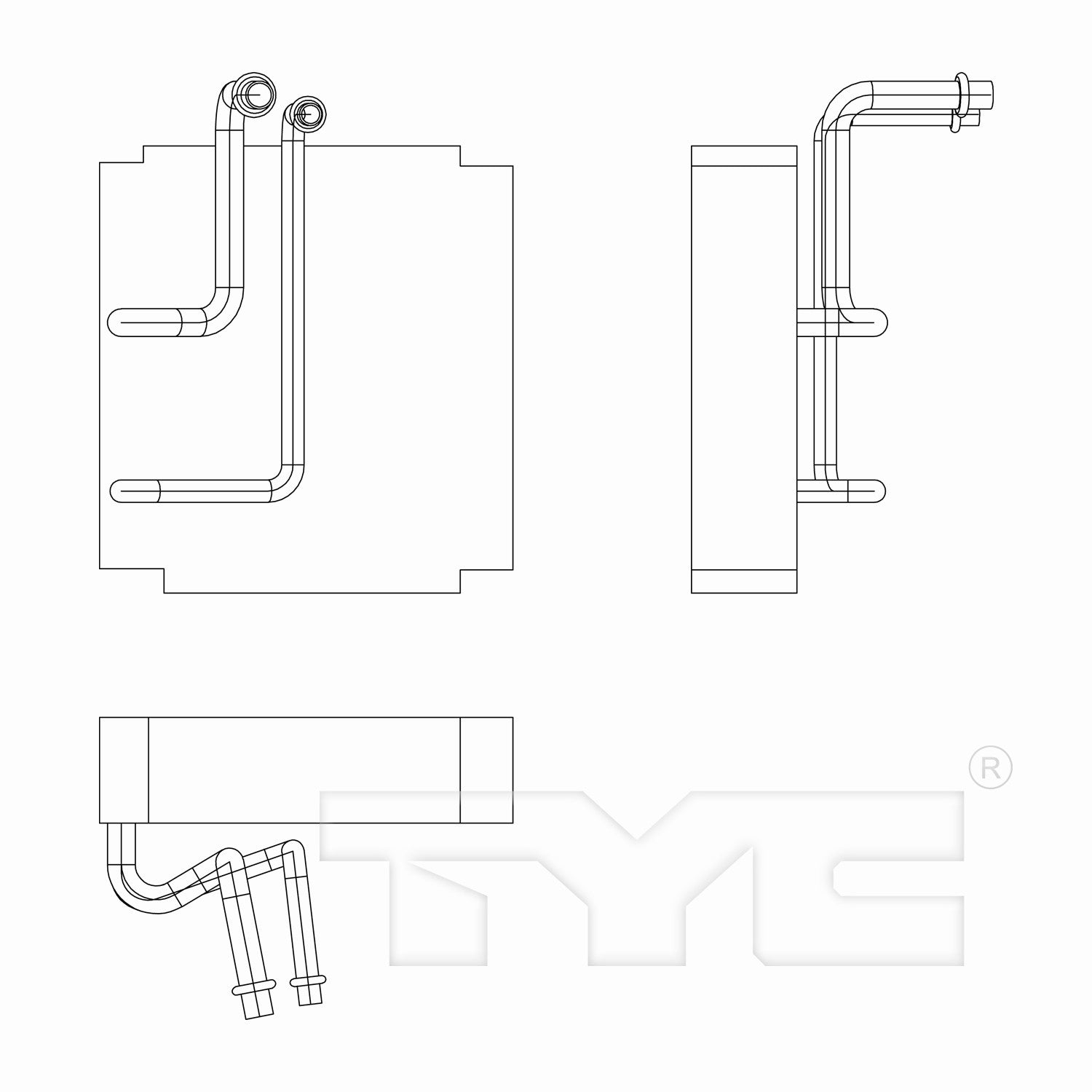 TYC A/C Evaporator Core 97277