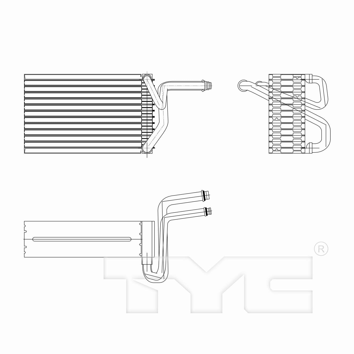 TYC A/C Evaporator Core 97282