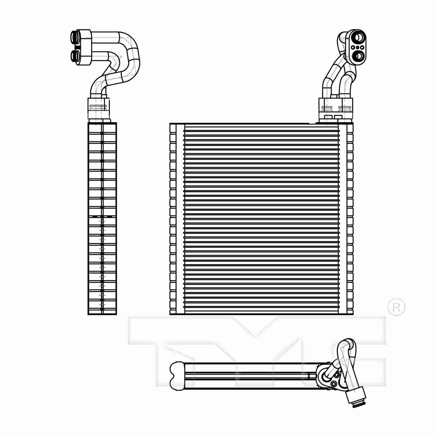TYC A/C Evaporator Core 97289