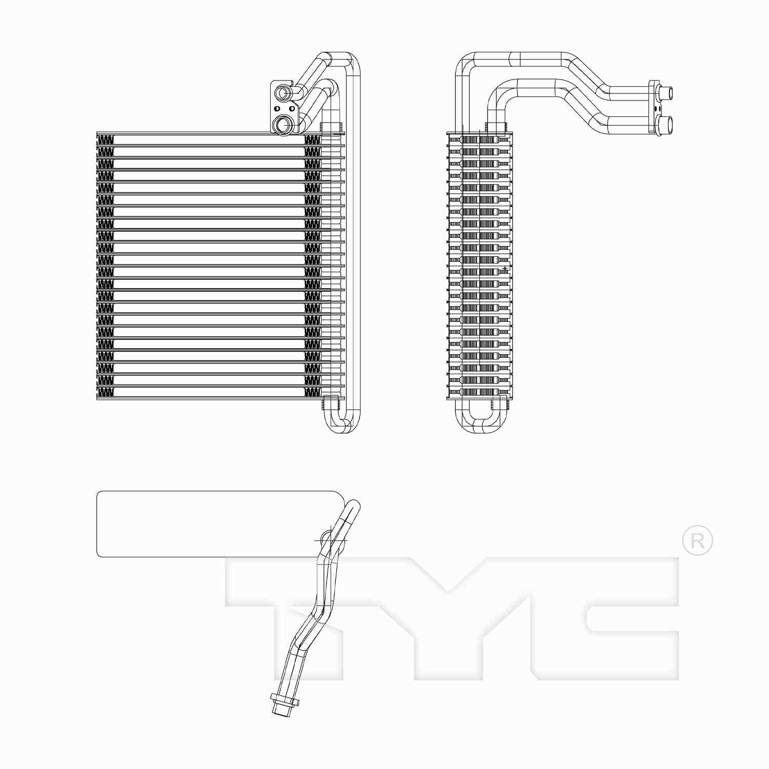 TYC A/C Evaporator Core 97293