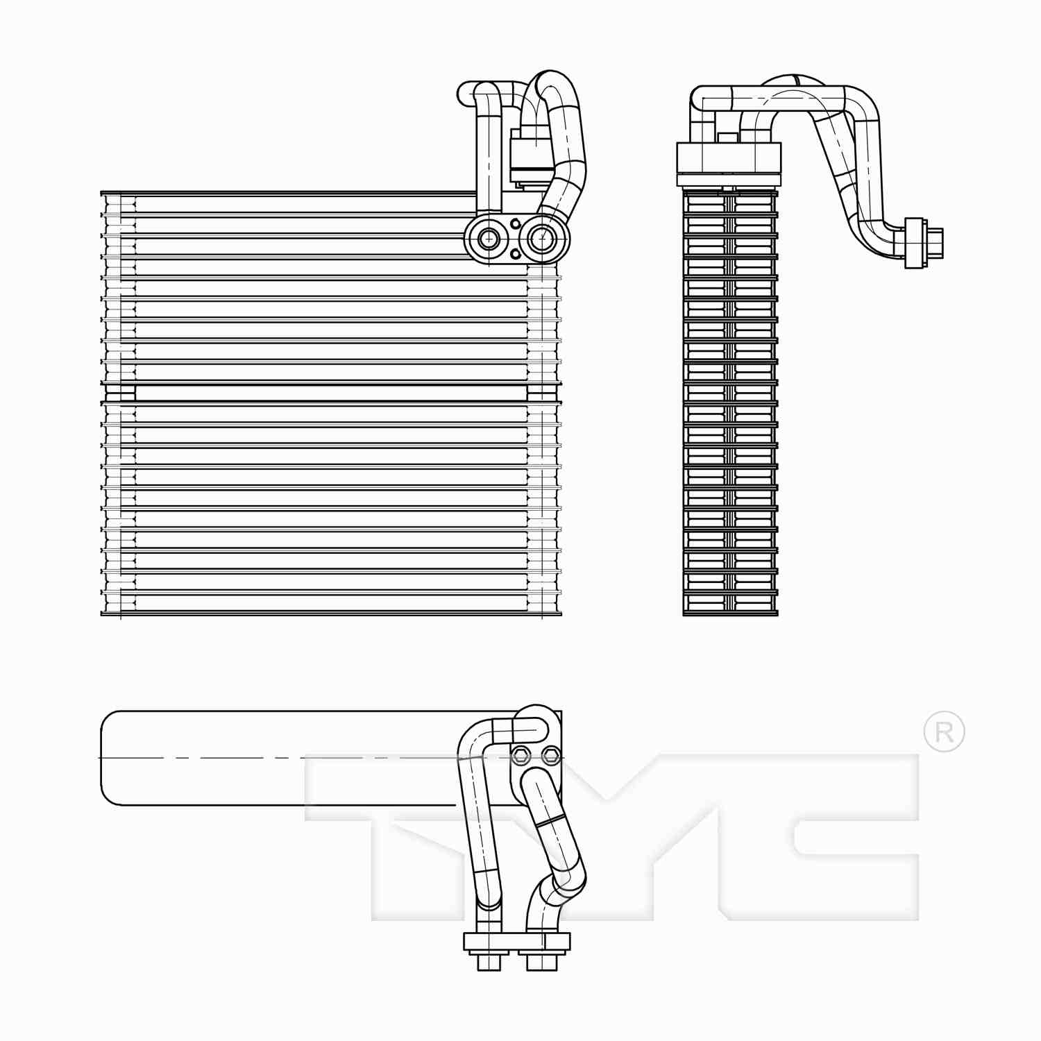 TYC A/C Evaporator Core 97297