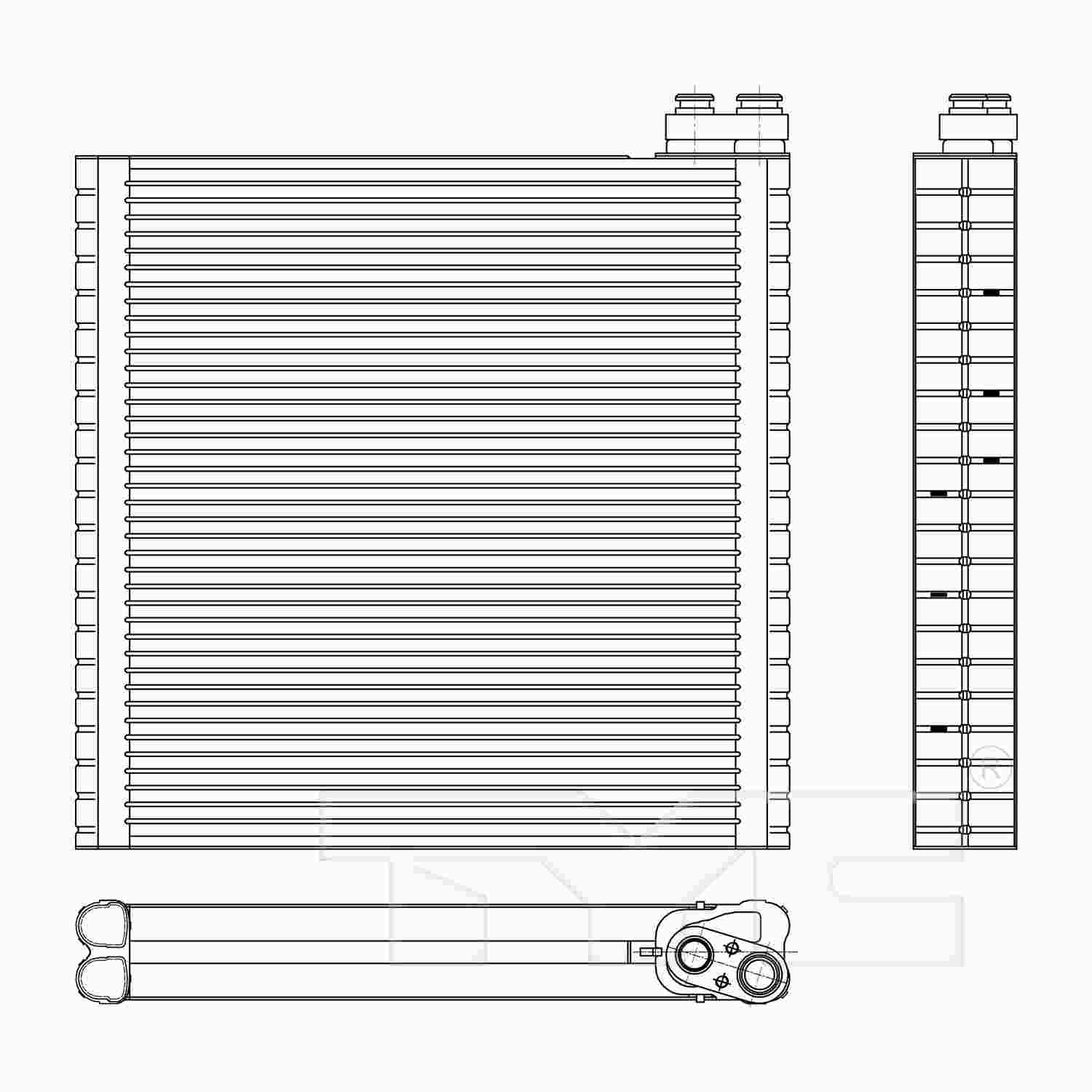 TYC A/C Evaporator Core 97299
