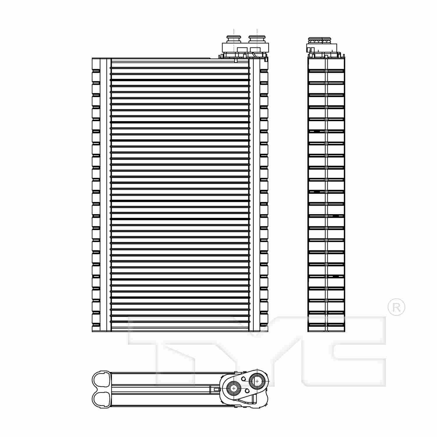 TYC A/C Evaporator Core 97300