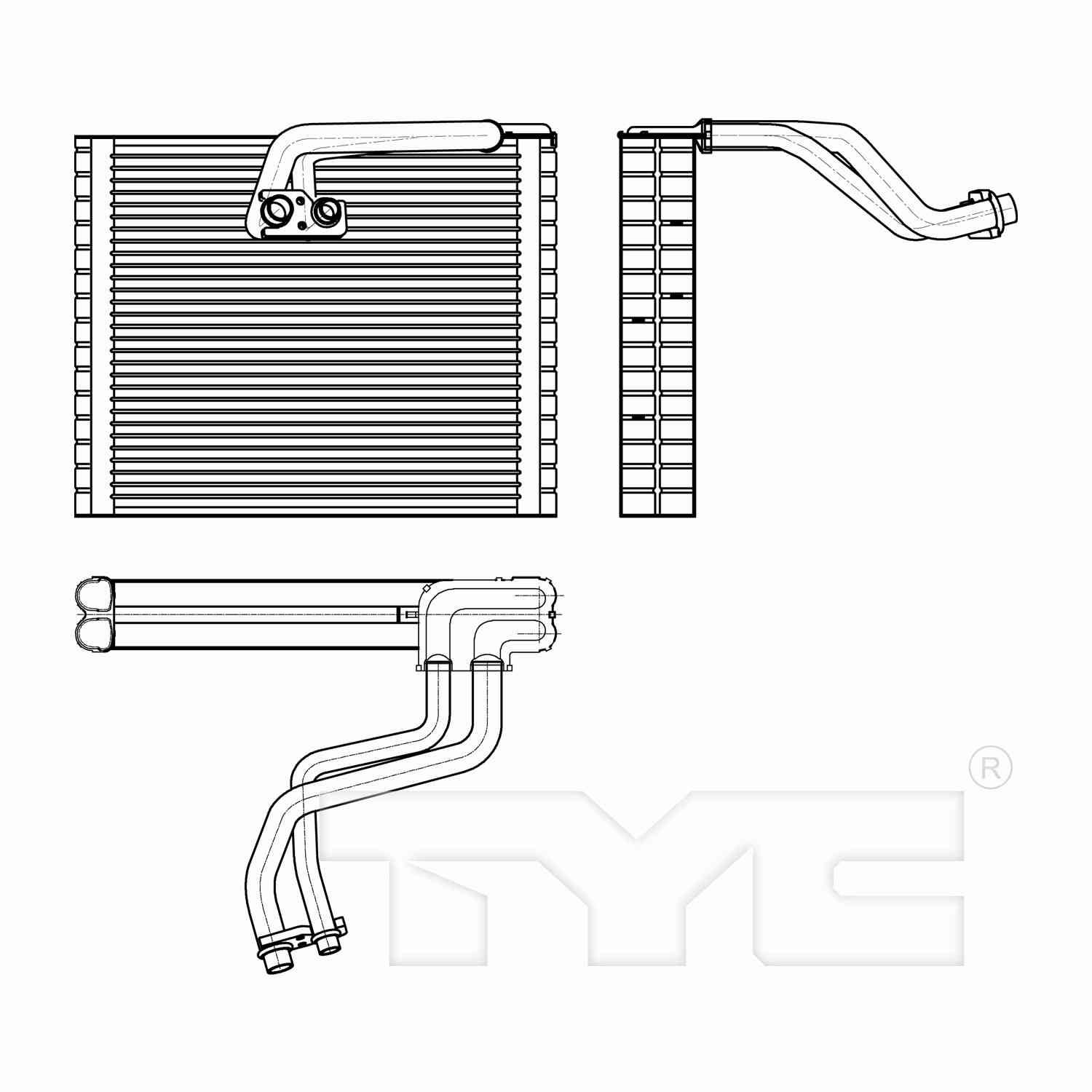 TYC A/C Evaporator Core 97302