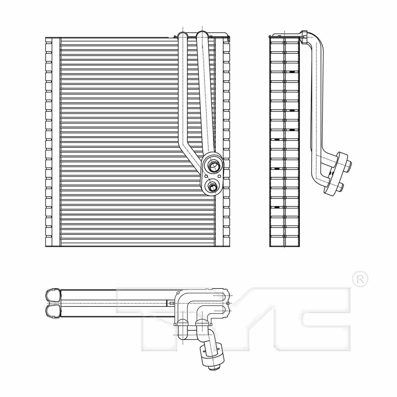 TYC A/C Evaporator Core 97303