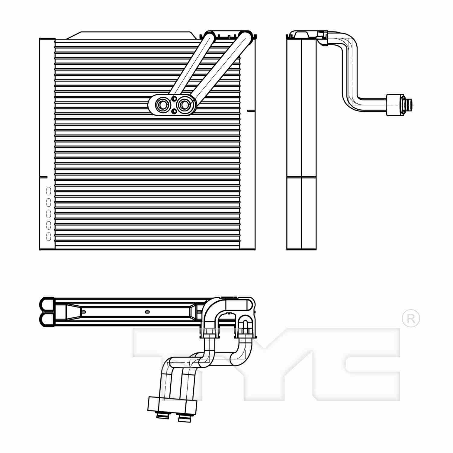 TYC A/C Evaporator Core 97305