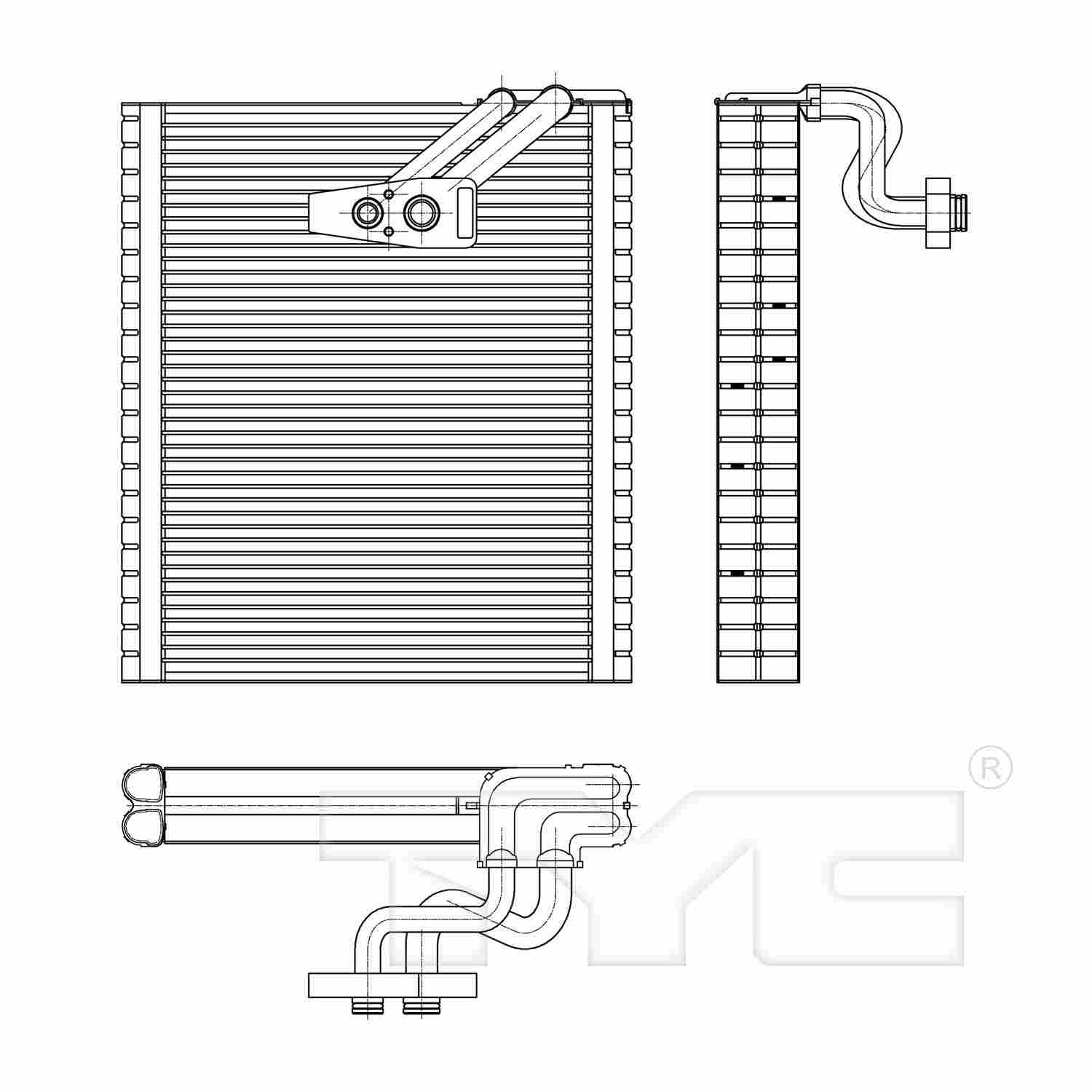TYC A/C Evaporator Core 97310