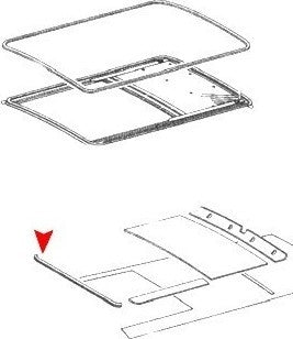 URO Sunroof Seal 1087820098