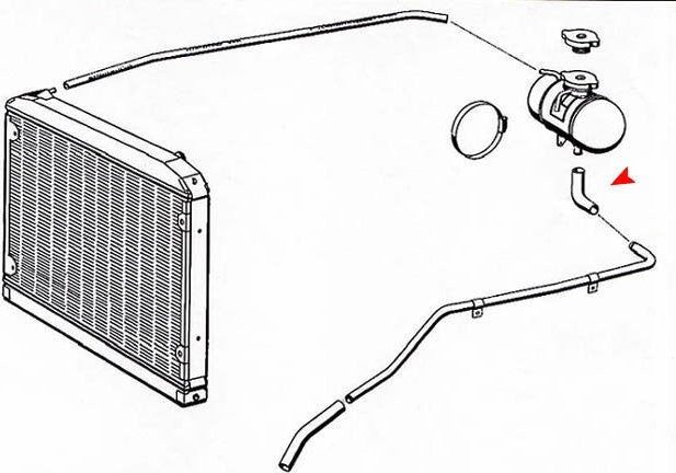 URO Engine Coolant Reservoir Hose 1135010982