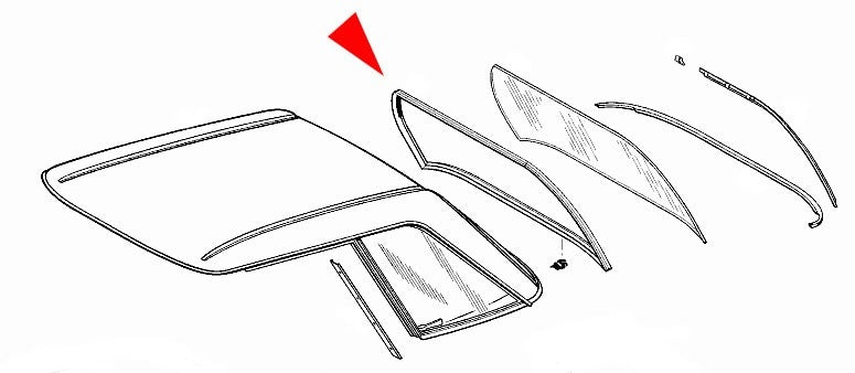 URO Convertible Top Seal 1136700039