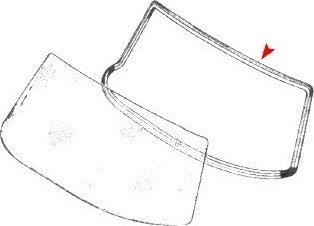 URO Windshield Seal 1156700939