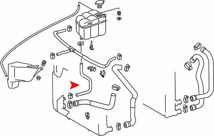 URO Radiator Coolant Hose 1405014182