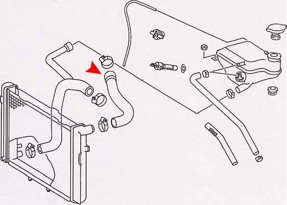 URO Radiator Coolant Hose 2015012382