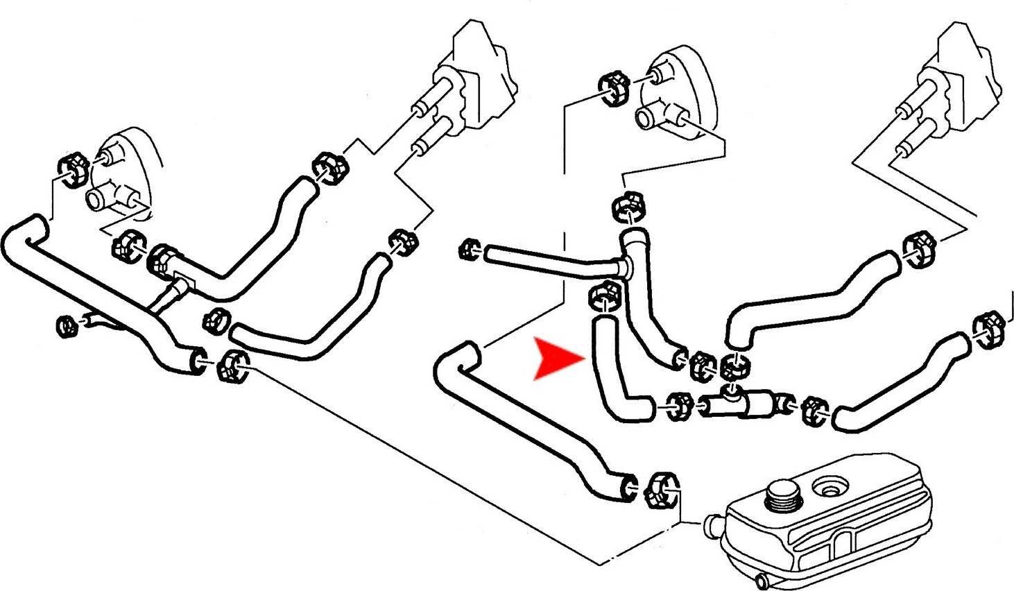 URO HVAC Heater Hose 4284303