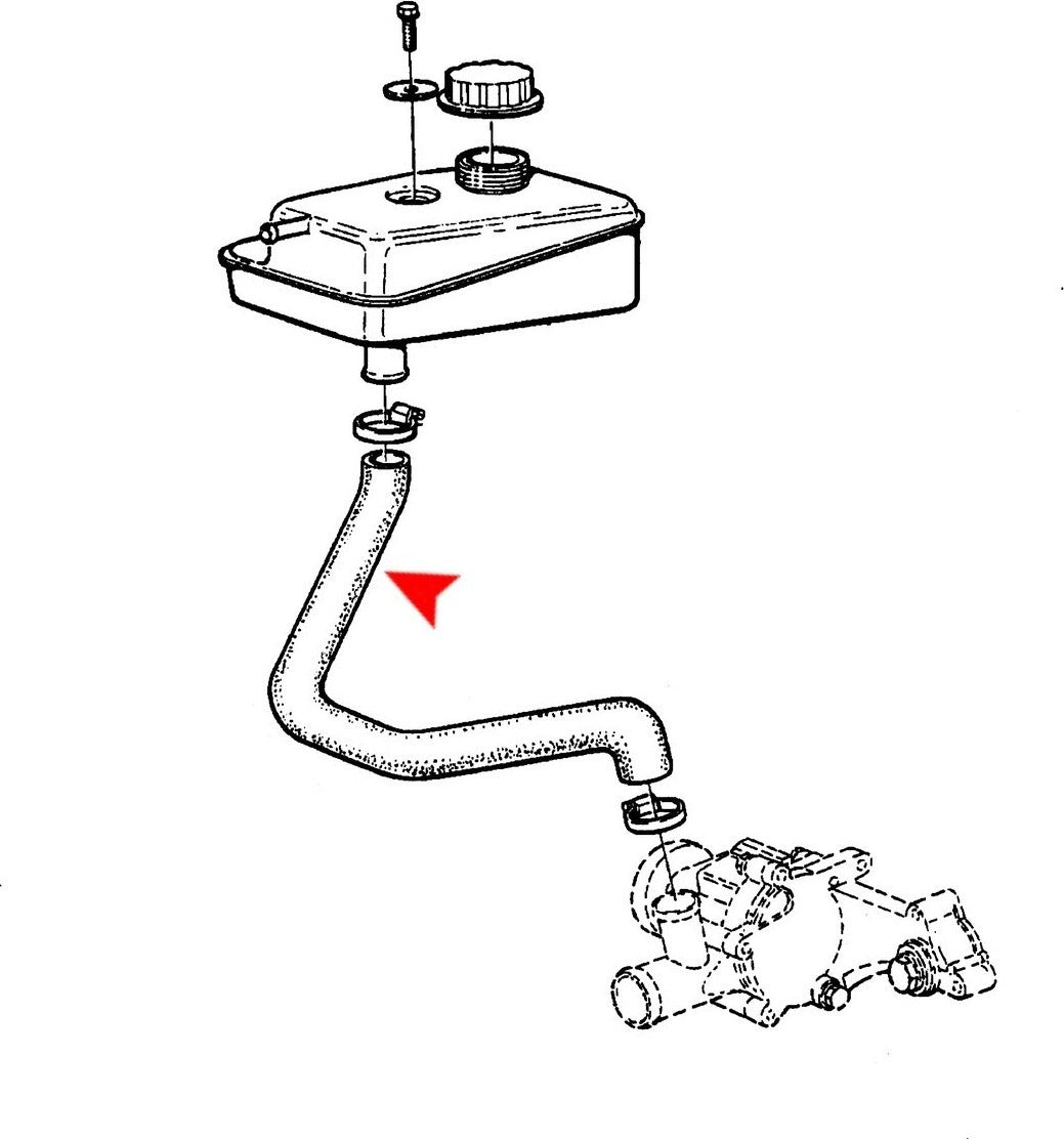 URO Engine Coolant Bypass Hose 7576671