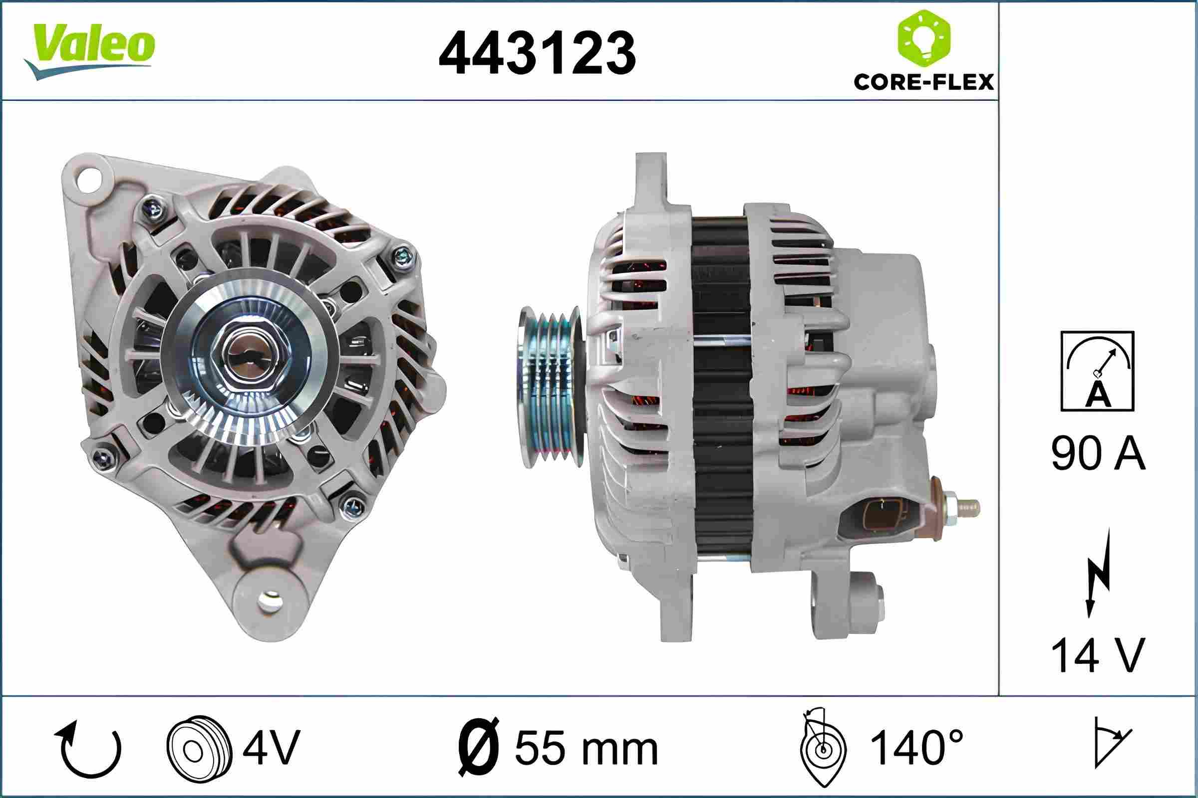 Valeo Alternator 443123