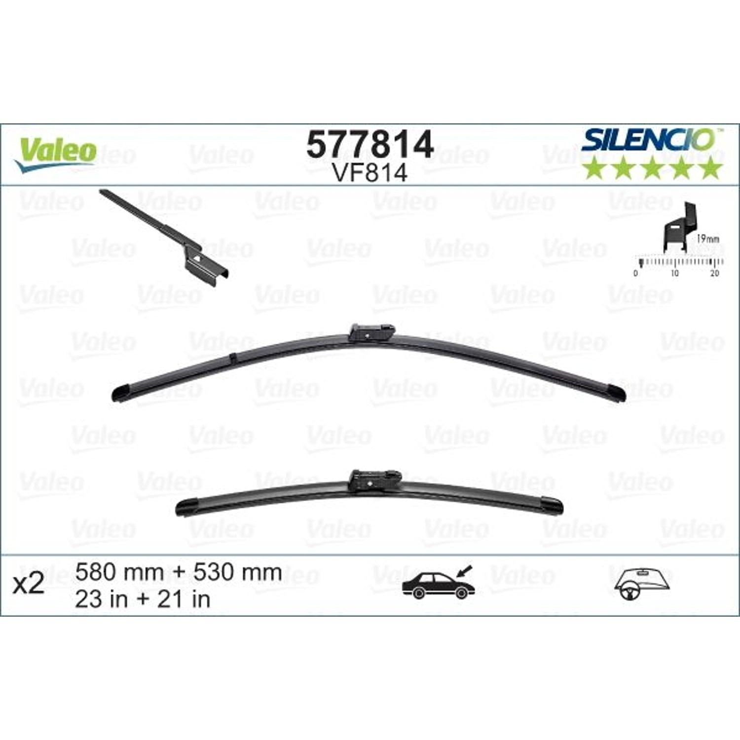 Valeo Windshield Wiper Blade Set 577814