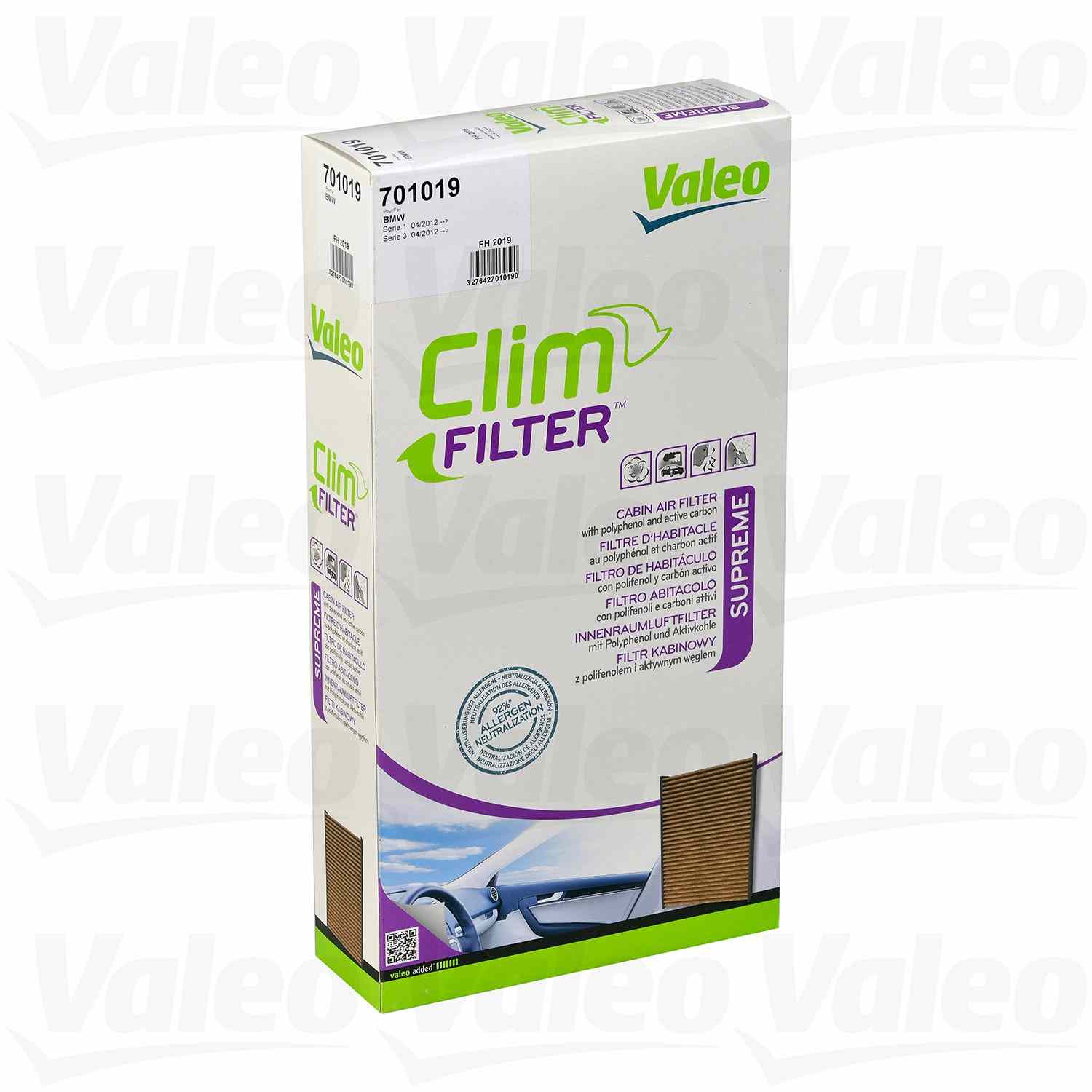 Valeo Cabin Air Filter 701019