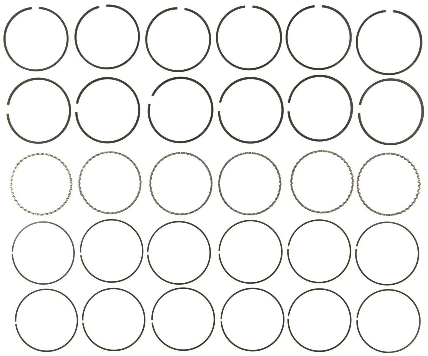 Mahle Rings Toyota 2959cc 3.0L 3VZE Eng 88-94 Lexus 2959cc 3.0L 3VZE Eng 1992 Chrome Ring Set 41625