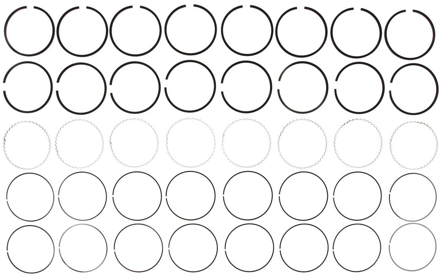 Mahle Rings Mercruiser 502 8.2L 8 Cyl 1985-1995 4.466in Bore Moly Ring Set 41876CP