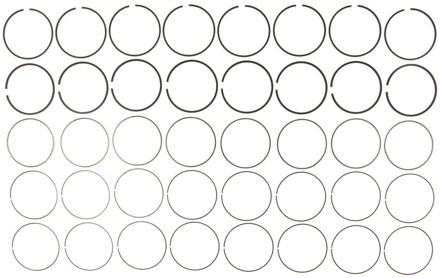 Mahle Rings GM 6.0L LS2/LFA/LZ1/LQ9/L76/LY6/L96/L76 2004-2010 Gen IV V8 Moly Ring Set 42084CP