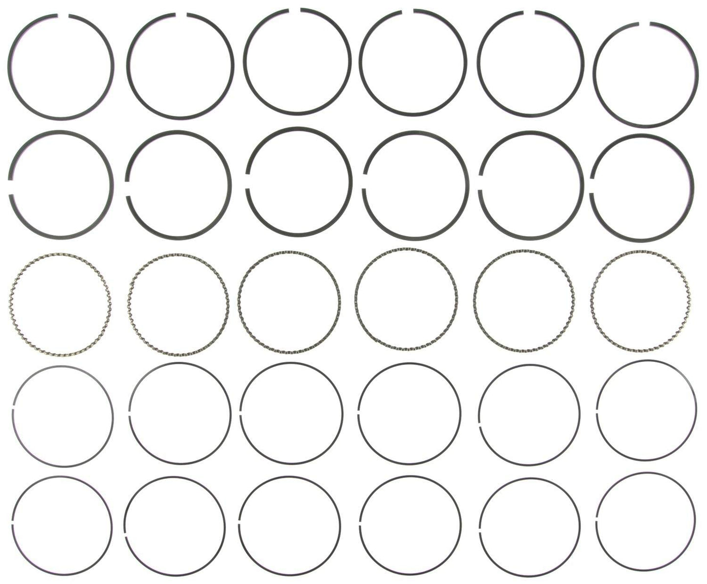 Mahle Rings Mazda 2.3L 2255cc KJ Eng 1995-2002 Chrome Ring Set 42256CP