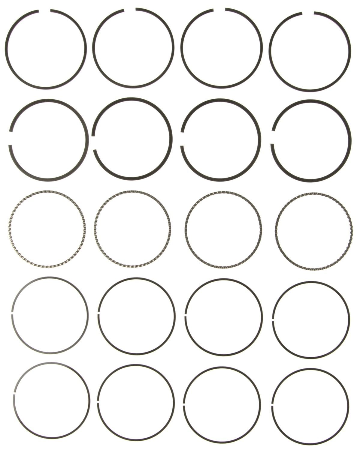 Mahle Rings Ford 122 2.0L SOHC 1997-99 Plain Ring Set 51874CP