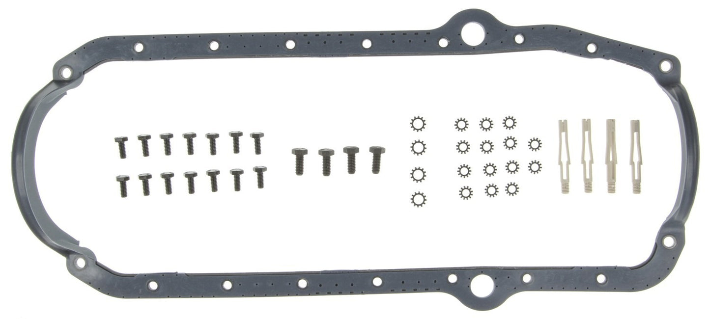 Mahle OE Oil Pan Gasket Set - SBC 75-79 w/Thick Frt Seal M77OS32457