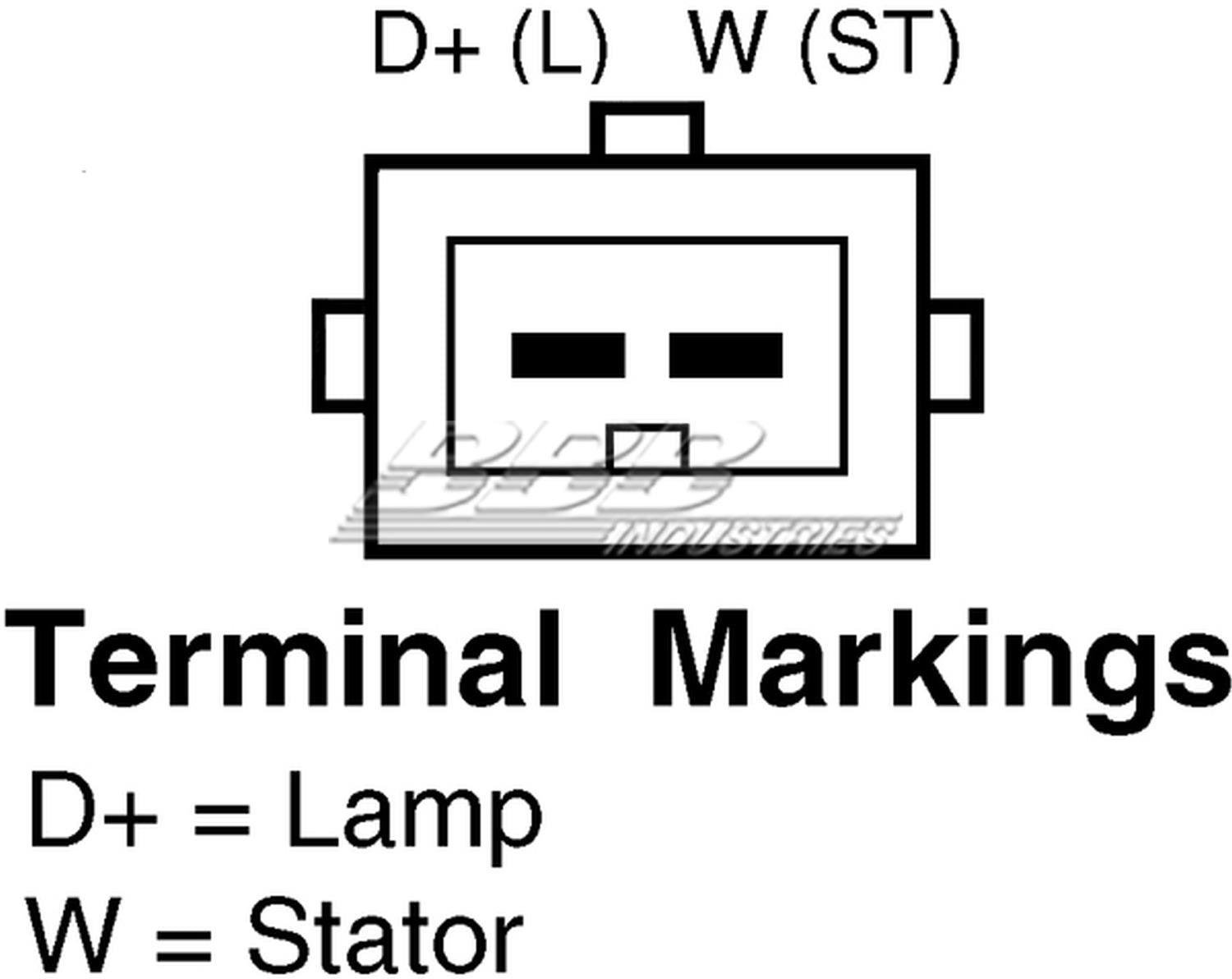 BBB Industries Remanufactured Alternator 13458