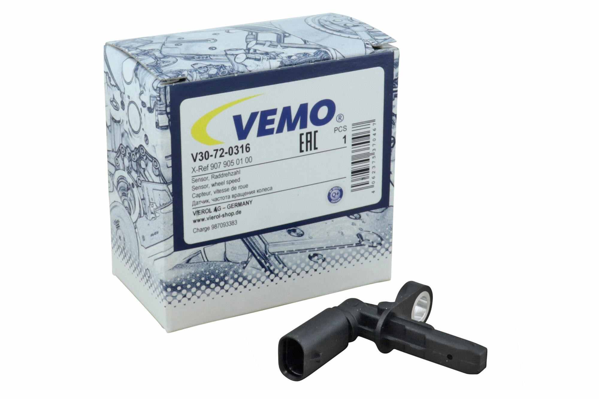 VEMO ABS Wheel Speed Sensor V30-72-0316