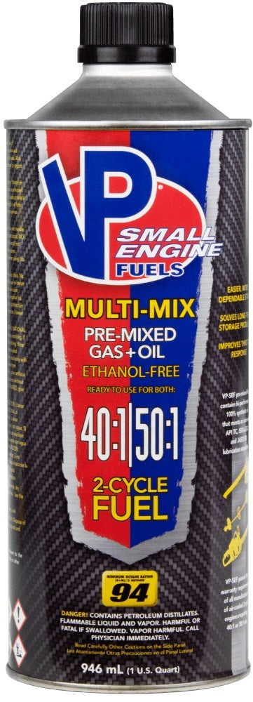 VP Racing Fuels Multi-Mix 40 1/50 1 Premixed Quart 6815