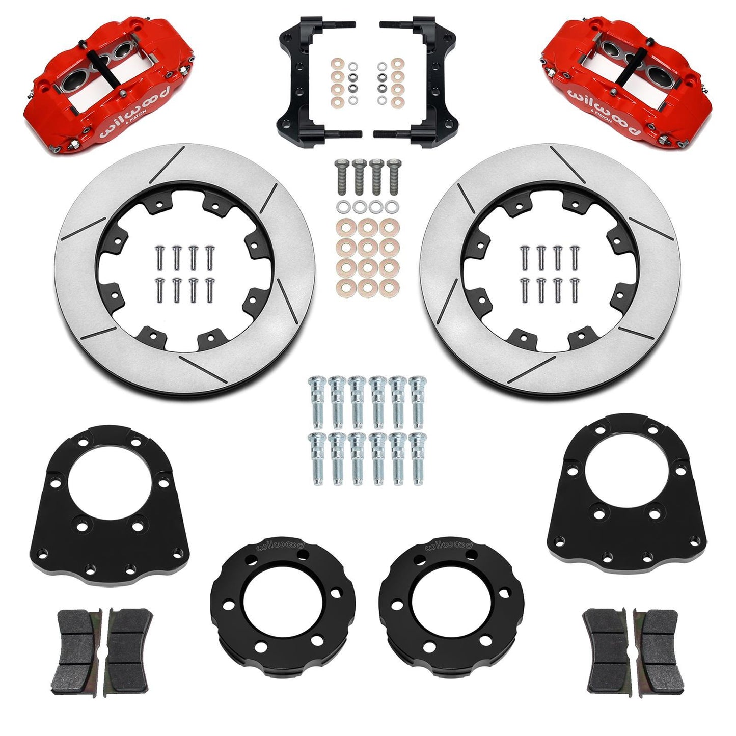 WILWOOD Front Brake Kit 71-91 Blazer FNSL6R Red Brakes Brake Systems And Components main image