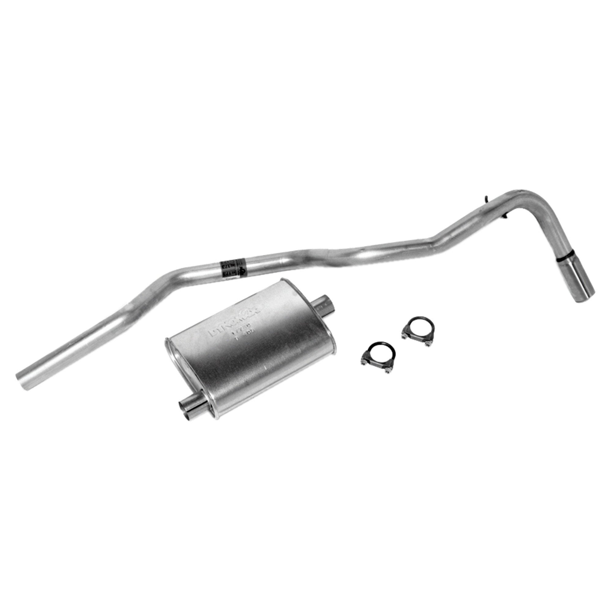 Dynomax Exhaust System Kit - Super Turbo Cat Back System, Aluminized Steel