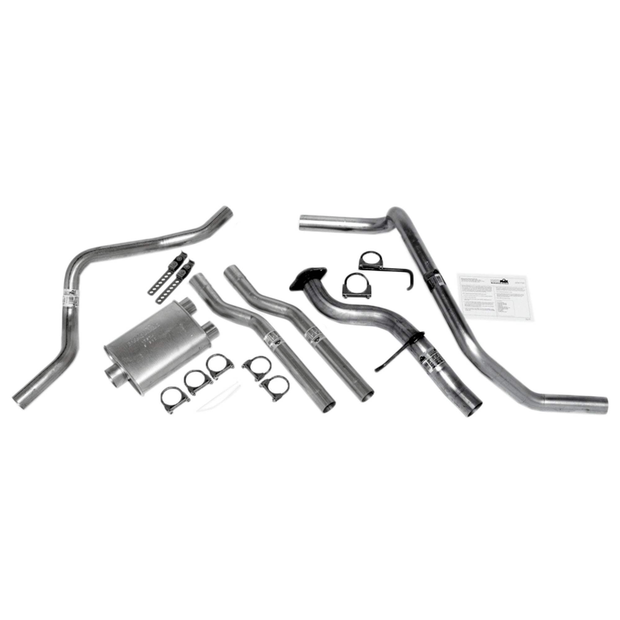 Dynomax Exhaust System Kit - Super Turbo Cat Back System, Aluminized Steel