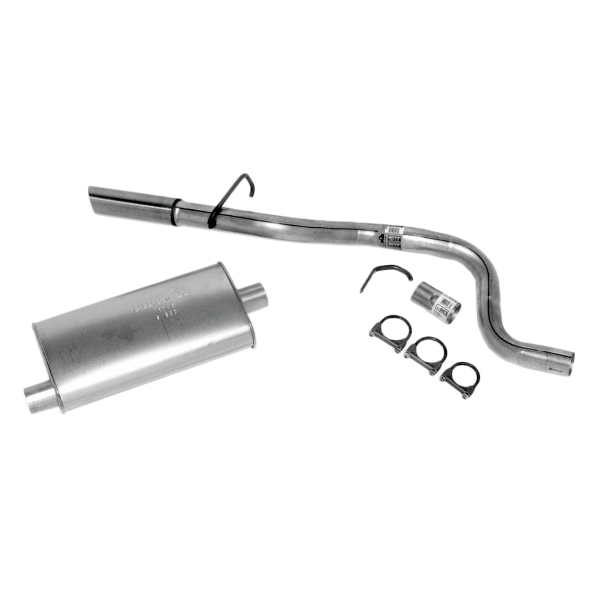 Dynomax Exhaust System Kit - Super Turbo Cat Back System, Aluminized Steel w/