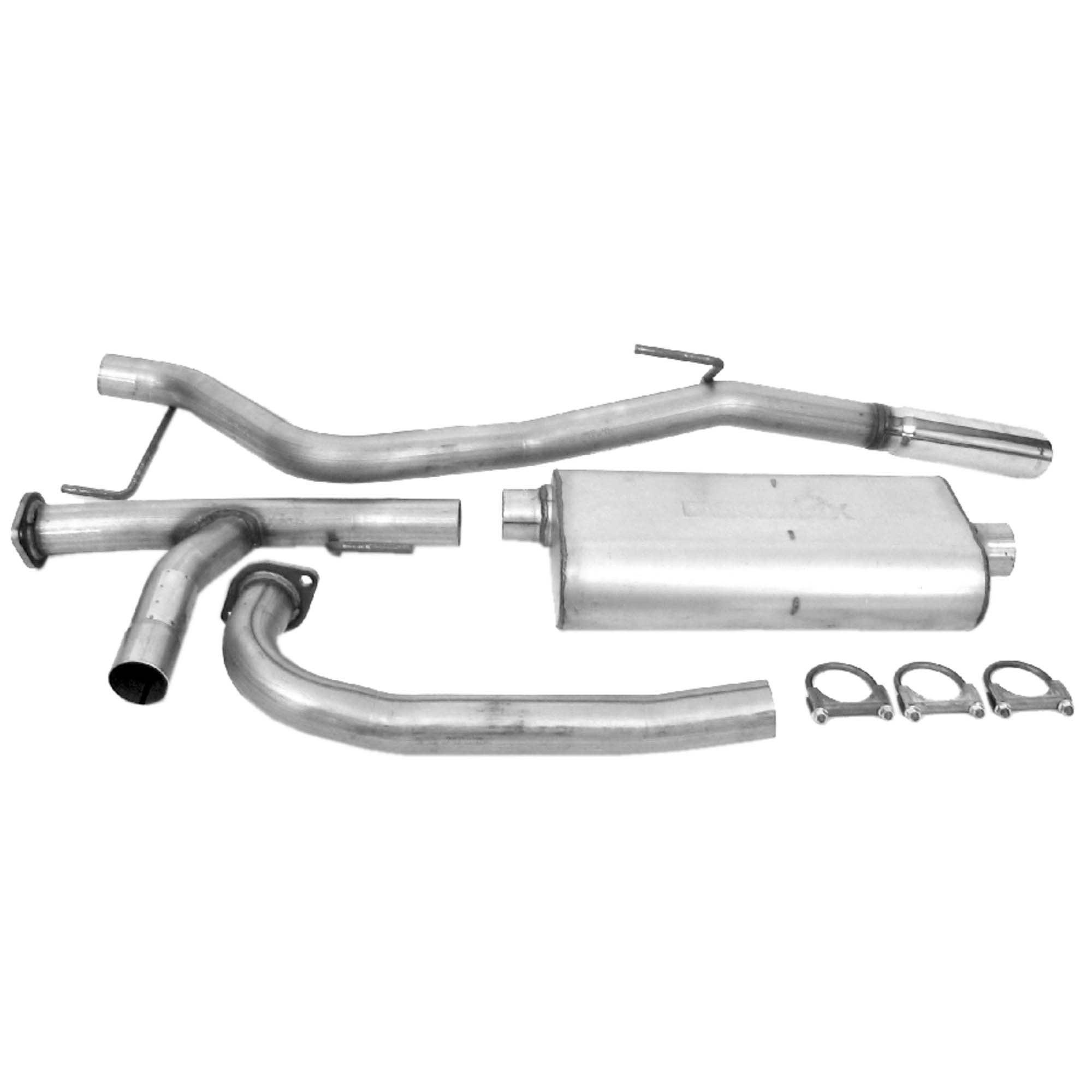 Dynomax Exhaust System Kit - Ultra Flo Cat Back System, Aluminized Steel