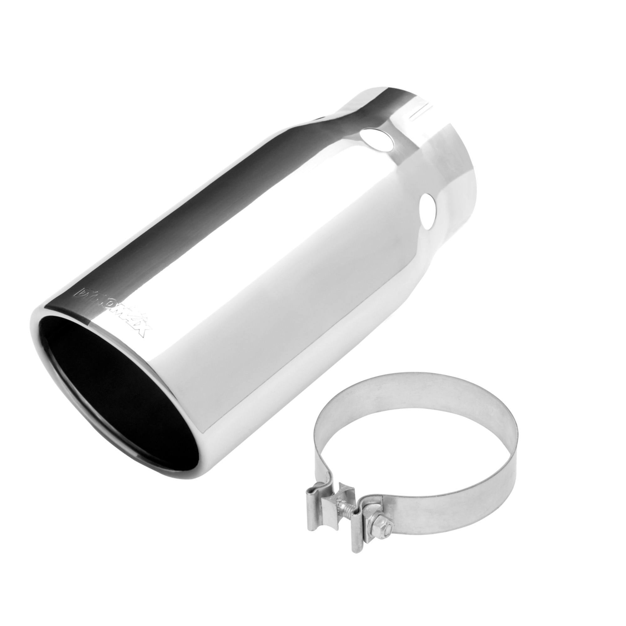 Dynomax 304 POLISHED STAINLESS STEEL DPF COOLING TIP - SINGLE WALL - INLET DIA