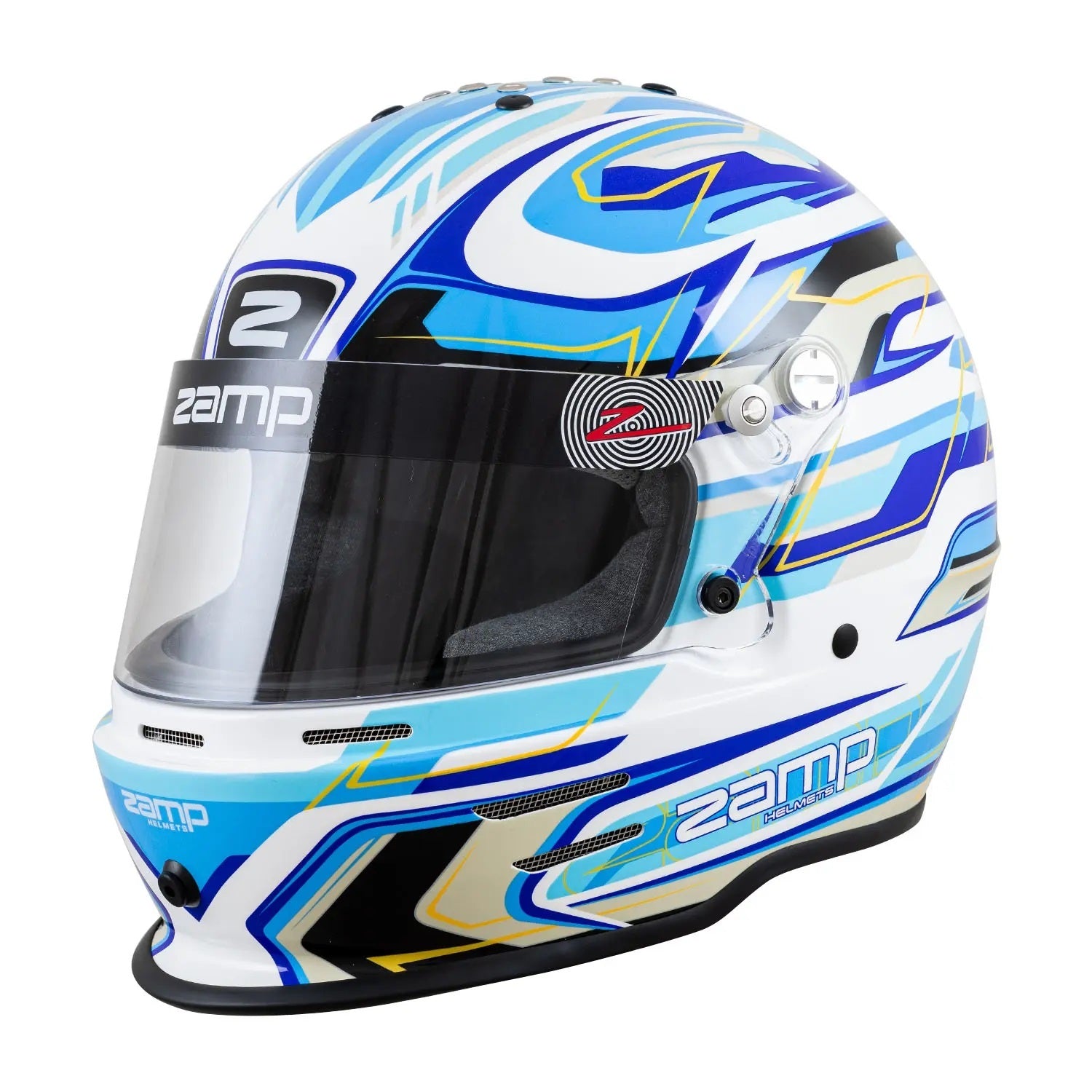 Zamp Solar Helmet RZ-42Y Youth White / Blue CMR2016 Helmets and Accessories Helmets main image