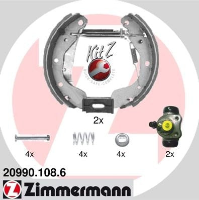 Zimmermann Drum Brake Shoe Kit 20990.108.6