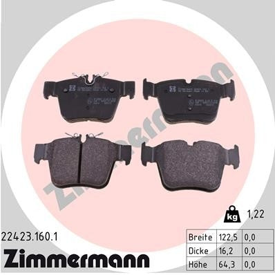 Zimmermann Disc Brake Pad Set 22423.160.1