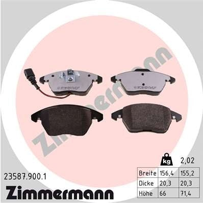 Zimmermann Disc Brake Pad Set 23587.900.1