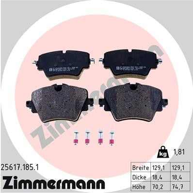 Zimmermann Disc Brake Pad Set 25617.185.1