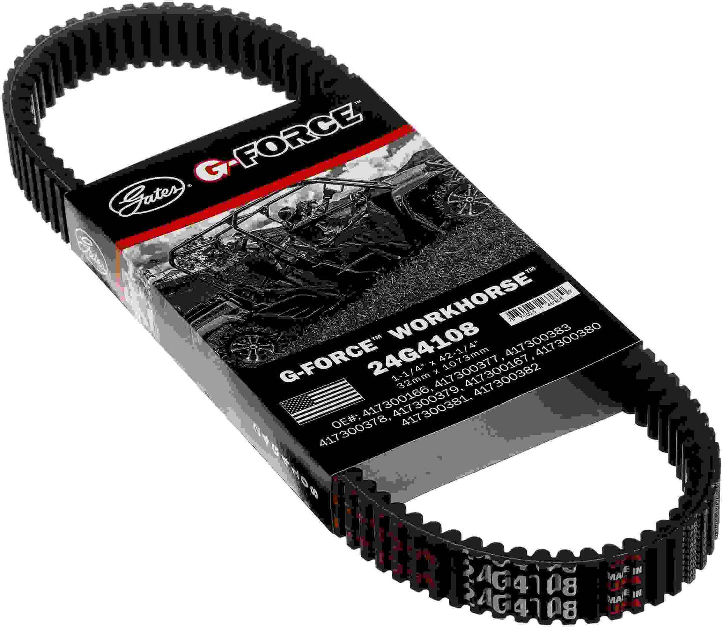 Gates 1992-1990 Kawasaki, Mule 2010 4x4, 540cc, Drive 076TF