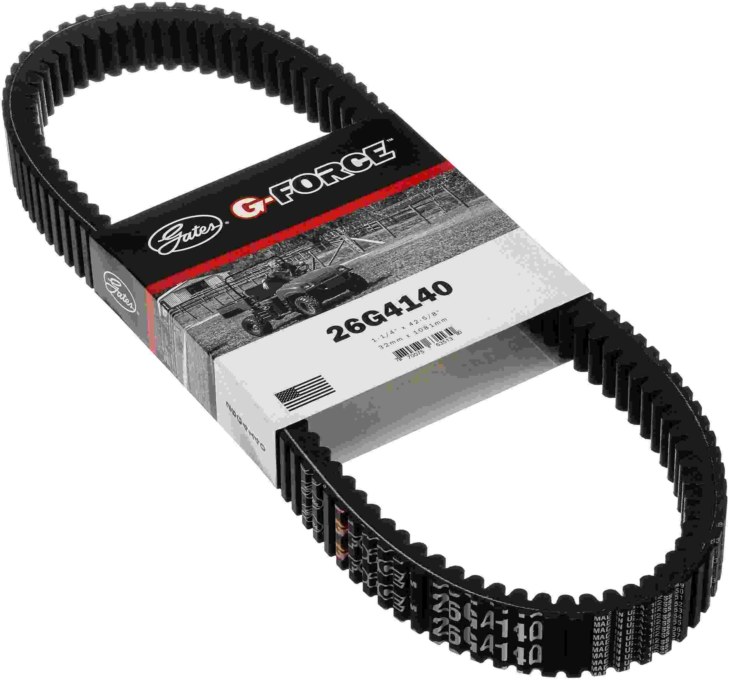 Gates 2017-15 Polaris RZR S 875cc Drive G-Force CVT Belt 26G4140