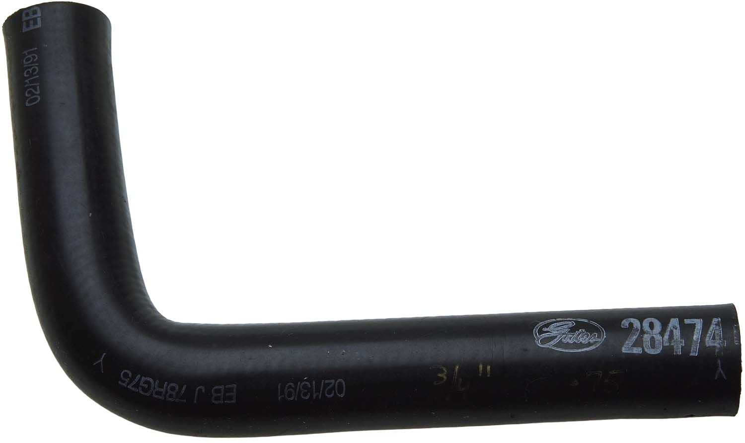 Gates Small 90 Degree Molded Heater Hose 3/4" x 10"
